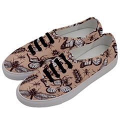 Vintage-drawn-insect-seamless-pattern Men s Classic Low Top Sneakers