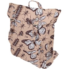 Vintage-drawn-insect-seamless-pattern Buckle Up Backpack