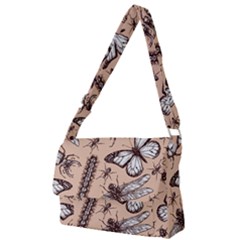 Vintage-drawn-insect-seamless-pattern Full Print Messenger Bag (l)