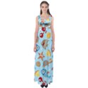 Seamless-pattern-funny-marine-animals-cartoon Empire Waist Maxi Dress View1