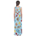 Seamless-pattern-funny-marine-animals-cartoon Empire Waist Maxi Dress View2