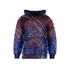 Autumn Fractal Forest Background Kids  Pullover Hoodie