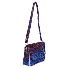 Autumn Fractal Forest Background Shoulder Bag With Back Zipper