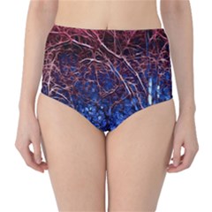 Autumn Fractal Forest Background Classic High-waist Bikini Bottoms by Amaryn4rt