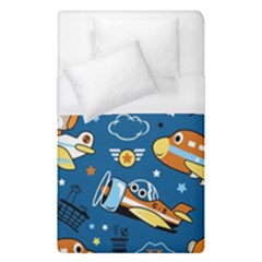 Seamless-pattern-with-nice-planes-cartoon Duvet Cover (single Size) by Jancukart