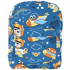 Seamless-pattern-with-nice-planes-cartoon Full Print Backpack by Jancukart