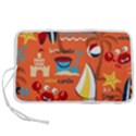 Seamless-pattern-vector-beach-holiday-theme-set Pen Storage Case (M) View1