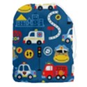 Seamless-pattern-vector-rescue-team-cartoon Drawstring Pouch (3XL) View1