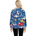 Seamless-pattern-vector-rescue-team-cartoon Women s Lightweight Drawstring Hoodie View4