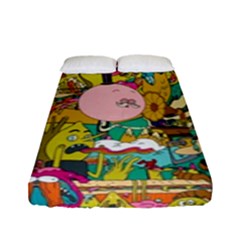 Cartoon Wallpapers Fitted Sheet (full/ Double Size)