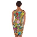 Cartoon Wallpapers Wrap Front Bodycon Dress View2