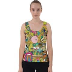 Cartoon Wallpapers Velvet Tank Top by Jancukart