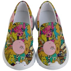 Cartoon Wallpapers Kids Lightweight Slip Ons