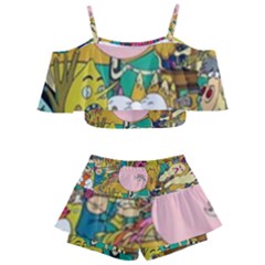 Cartoon Wallpapers Kids  Off Shoulder Skirt Bikini