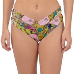 Cartoon Wallpapers Double Strap Halter Bikini Bottom