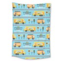 Buses-cartoon-pattern-vector Large Tapestry View1