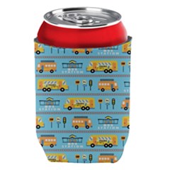 Buses-cartoon-pattern-vector Can Holder