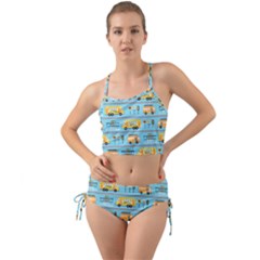 Buses-cartoon-pattern-vector Mini Tank Bikini Set