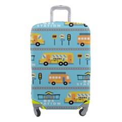 Buses-cartoon-pattern-vector Luggage Cover (small)