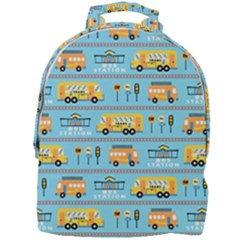 Buses-cartoon-pattern-vector Mini Full Print Backpack