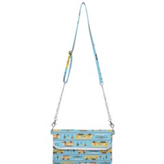 Buses-cartoon-pattern-vector Mini Crossbody Handbag