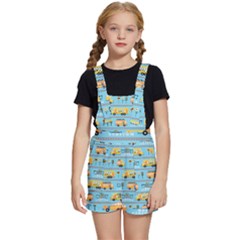 Buses-cartoon-pattern-vector Kids  Short Overalls by Jancukart