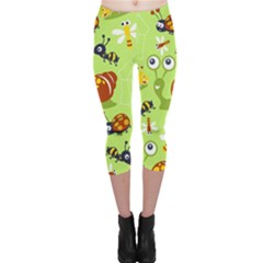 Little-animals-cartoon Capri Leggings 