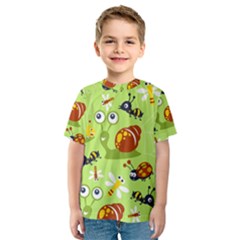 Little-animals-cartoon Kids  Sport Mesh Tee