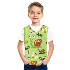 Little-animals-cartoon Kids  Basketball Tank Top