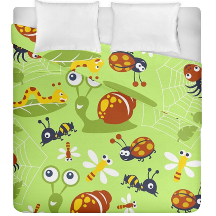 Little-animals-cartoon Duvet Cover Double Side (King Size)