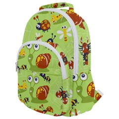 Little-animals-cartoon Rounded Multi Pocket Backpack by Jancukart