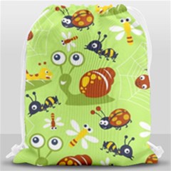 Little-animals-cartoon Drawstring Bag (large) by Jancukart