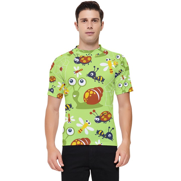 Little-animals-cartoon Men s Short Sleeve Rash Guard