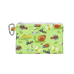 Little-animals-cartoon Canvas Cosmetic Bag (small)