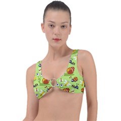 Little-animals-cartoon Ring Detail Bikini Top