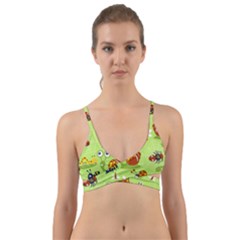 Little-animals-cartoon Wrap Around Bikini Top