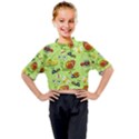 Little-animals-cartoon Kids Mock Neck Tee View1