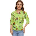 Little-animals-cartoon Women s Quarter Sleeve Pocket Shirt View1