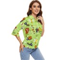 Little-animals-cartoon Women s Quarter Sleeve Pocket Shirt View2