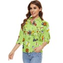 Little-animals-cartoon Women s Quarter Sleeve Pocket Shirt View3