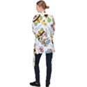 Vector-seamless-pattern-cute-fishing-animals-cartoon Long Sleeve Velvet Kimono  View2