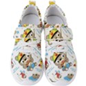 Vector-seamless-pattern-cute-fishing-animals-cartoon Men s Velcro Strap Shoes View1