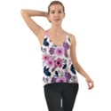 Purple-flower-butterfly-with-watercolor-seamless-pattern Chiffon Cami View1