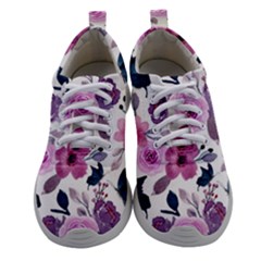 Purple-flower-butterfly-with-watercolor-seamless-pattern Athletic Shoes