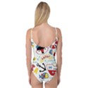 Seamless-pattern-vector-sailing-equipments-cartoon Camisole Leotard  View2