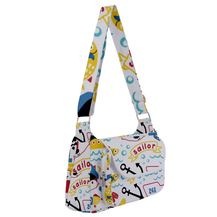 Seamless-pattern-vector-sailing-equipments-cartoon Multipack Bag