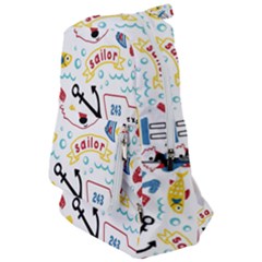 Seamless-pattern-vector-sailing-equipments-cartoon Travelers  Backpack