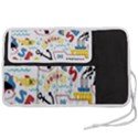 Seamless-pattern-vector-sailing-equipments-cartoon Pen Storage Case (M) View2