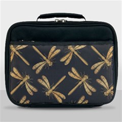 Golden-dragonfly-seamless-pattern-textile-design-wallpaper-wrapping-paper-scrapbooking Lunch Bag