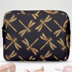 Golden-dragonfly-seamless-pattern-textile-design-wallpaper-wrapping-paper-scrapbooking Make Up Pouch (large)